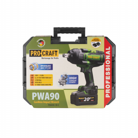 Aku rázový utahovák Procraft PWA90 | PWA90